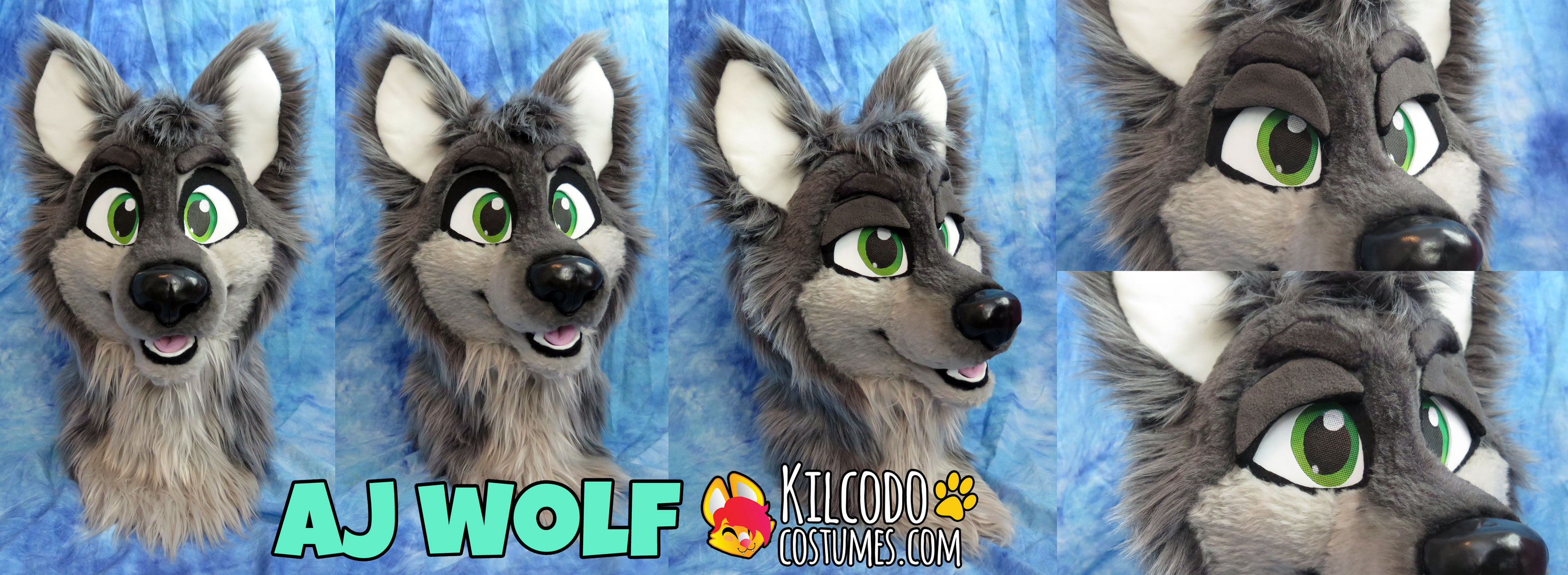 AJ Wolf Fursuit Head